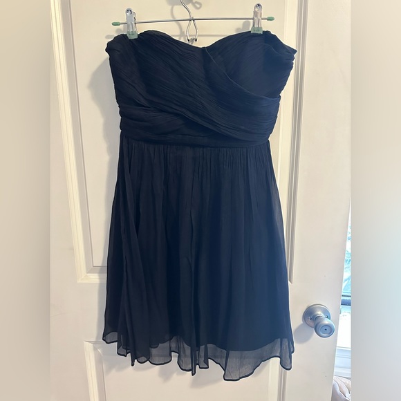 J. Crew Dresses Jcrew Bridal Navy Chiffon Bridesmaid Dress Poshmark